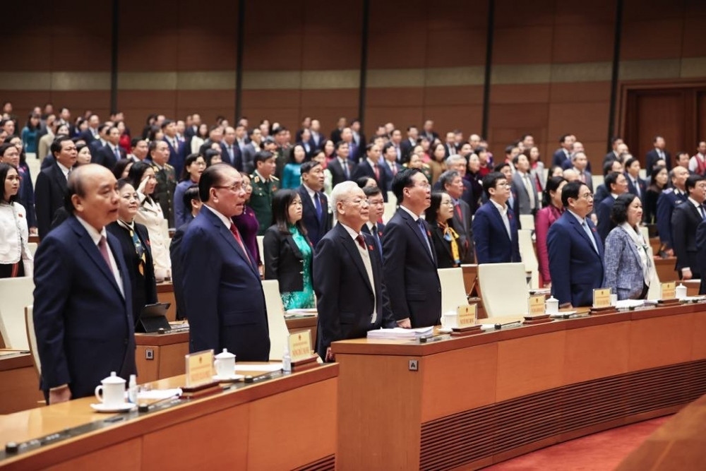 Party leader Nguyen Phu Trong attends legislature’s extraordinary session